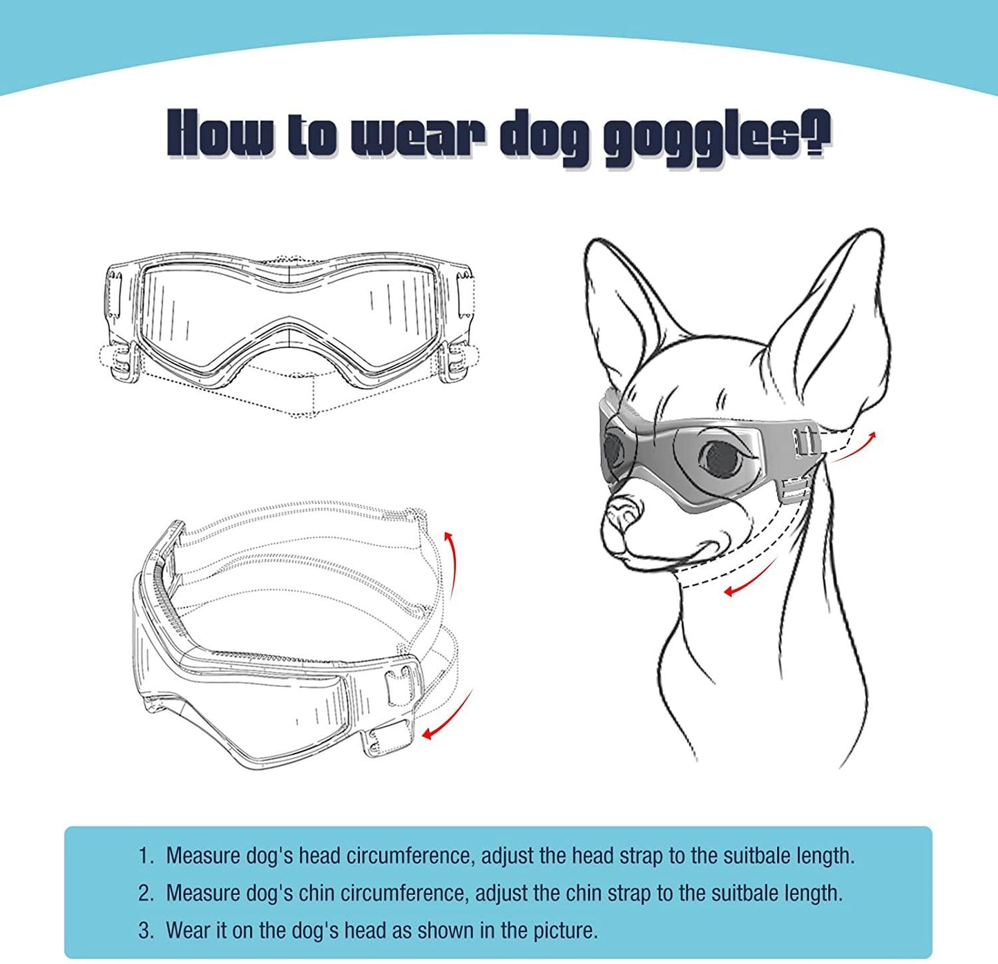 Adjustable UV Protection Puppy Sunglasses - FURTASTIC DOG
