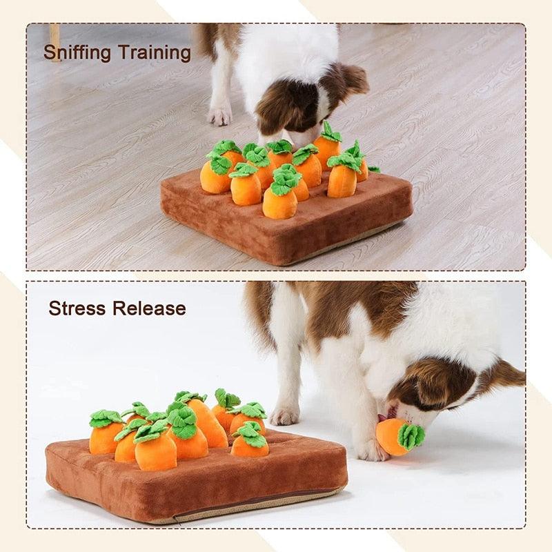 Carrot Plush Chew Toy - FURTASTIC DOG